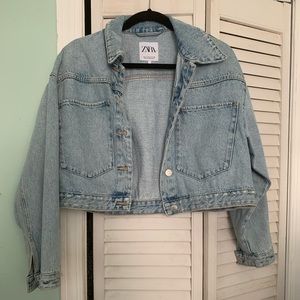 Cropped ZARA jean jacket
